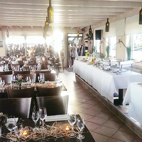 Veranstaltung Gäste im Außenbereich